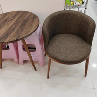 Chaise de salle à manger portable en velours capitonnée moderne pour la maison et les restaurants