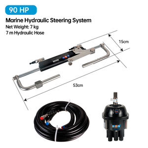 Kit di Sterzo Idraulico Fuoribordo 90HP/150HP/300HP Sistema di <span class=keywords><strong>Timone</strong></span> Marino con Set Completo di Accessori - Product Image 4