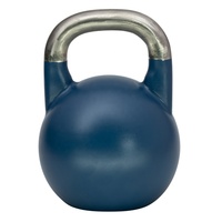 Kettlebells de compétition standard internationaux avec poignée en acier inoxydable peint à la poudre pour l'entraînement de force et la remise en forme