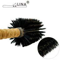 Styling Brosses À Cheveux Haute Qualité Rouleau Rond Professionnel Barbier En Aluminium Dressing Peigne Poils De Sanglier Brosse En Bois