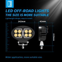 Barre lumineuse LED DXZ 55C-BW-T8X 24W 1600LM 8x3030, blanc ambre, spot DRL, IP68, étanche, CE ECE, nouvelle, 12-24V, pour camions/SUV tout-terrain