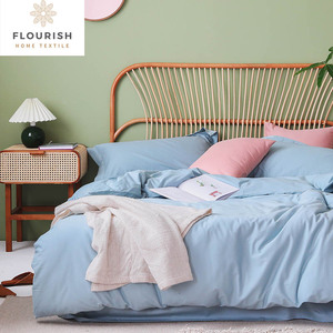 Phát Triển Mạnh OEM Hot Bán Trang Chủ Dệt May Tùy Chỉnh Rắn Màu Giường <span class=keywords><strong>Comforter</strong></span> Thiết Vua Les Draps Thắp Sáng Kissen Sabanas Juegos Ropa de Cama - Product Image 4