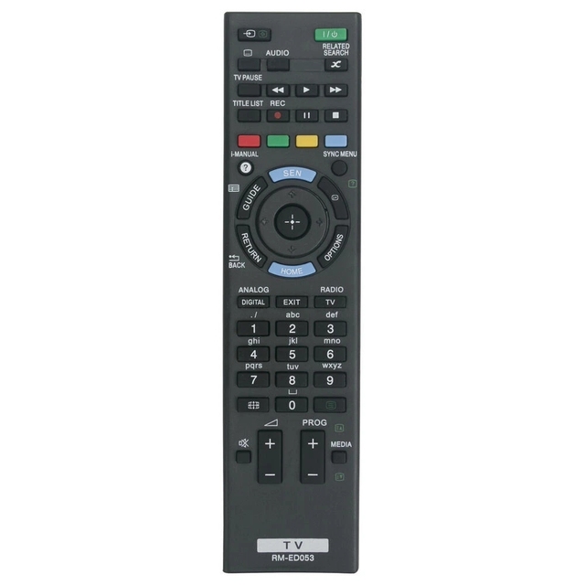 New Replace RM-ED053 Remote Control for Sony LCD TV KDL32W653A 42W807A 55W905A