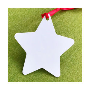 Custom Foto Sublimatie Metalen Ornamenten Ronde Cirkel Kerst Bal Gloss Witte Lege Dye Aluminium Sublimatie Afdrukbare Blanks - Product Image 3