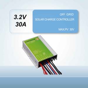 Régulateur solaire tout-en-un 30A pour lampadaire, avec contrôleur MPPT pour batterie 3.2V, IP68, fonctionnement crépusculaire à l'aube - Product Image 1