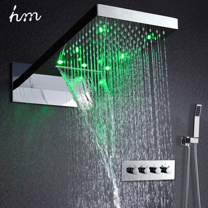 De baño al por mayor LED lluvia cascada de la <span class=keywords><strong>ducha</strong></span> <span class=keywords><strong>grifo</strong></span> 3 vías frío y caliente <span class=keywords><strong>ducha</strong></span> Mezclador - Product Image 5