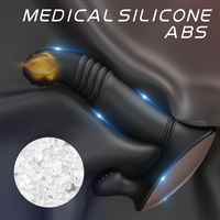 5-in-1 Neuer Prostatamassager mit Stoß- und Heizfunktion, 9 Vibrationsfrequenzen, Fernbedienung für Stimulation und Vergnügen