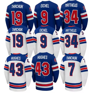Beste kwaliteit gestikte 2026 USA teamshirt, aanpasbaar # 19 Matthew Tkachuk # 43 Quinn Hughes # 34 Auston Matthews ijshockeytrui - Product Image 1