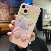 Coque de téléphone en Tpu souple, étui de luxe dégradé arc-en-ciel holographique pour Iphone série 7 8 Xr 13, Offre Spéciale