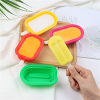 Moule en silicone simple écologique rouge personnalisé pour la maison Personnalisation gratuite de la crème glacée Popsicle Sticks Tool