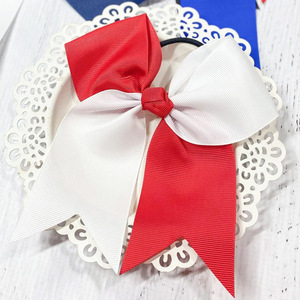 Grandi Fiocchi per Capelli Bicolore da 8 Pollici, Fermacoda Fatti a Mano per Ragazze Adolescenti, Cheerleader e Sport - Product Image 5