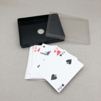 Boîte à cartes personnalisée, portable, écologique, durable, en plastique rigide, avec logo personnalisé pour les cartes de jeu de poker