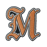 Écussons promotionnels tissés doux à motif de dessin animé, logo brodé personnalisé, écologiques, thermocollants pour vêtements et sacs