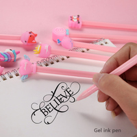 2024 vente en gros vente chaude dessin animé forme stylo à encre Gel logo personnalisé mignon nouveauté Kawaii nouveaux stylos livraison aléatoire