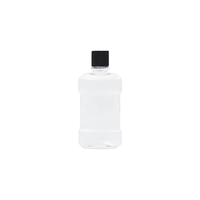 Bouteille de rince-bouche en plastique PET transparent personnalisée 180ml 250ml 500ml Bouteille de shampooing d'emballage cosmétique avec bouchon à vis