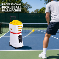 Machine de service de pickleball intelligente avec application, 7 modes de service, capacité de 60 balles, intervalle de 1,8 à 9 secondes, batterie 18000 mAh, entraînement professionnel
