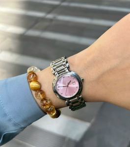 Montres de luxe pour femmes en acier inoxydable rose - Product Image 2