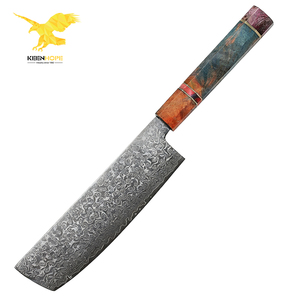 Juego de Cuchillos de Cocina Profesionales KEENHOPE de 11 Piezas, Acero Damasco Japonés, Núcleo VG10, Mango Octagonal de Madera de Arce Estabilizada - Product Image 3