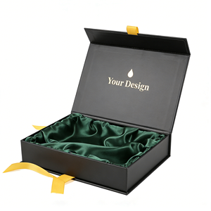 Caja de Papel Rígido Magnética Plegable para Set de Cuidado de la Piel Profesional, con Personalización de Marca y Listón - Product Image 5