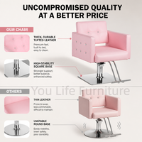 Chaise de Barbier Moderne en Promotion pour Femmes – Prix de Gros Usine, Options de Couleurs – Mobilier et Équipement de Salon pour Salons de Coiffure