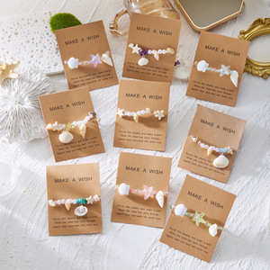 Pulsera Bohemia <span class=keywords><strong>de</strong></span> Verano con Estrellas <span class=keywords><strong>de</strong></span> Mar y Conchas para Mujer, Pulsera <span class=keywords><strong>de</strong></span> Cuentas <span class=keywords><strong>de</strong></span> Arroz Coloridas, Joyería <span class=keywords><strong>de</strong></span> Amistad, Regalos - Product Image 4