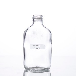 Cổ phiếu giá rẻ $0.05 100ml rõ ràng Mini rượu Vodka Chai thủy tinh lạnh Brew cà phê <span class=keywords><strong>Flask</strong></span> rượu chai tinh thần phẳng chai - Product Image 2