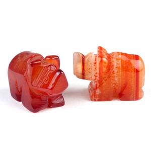 Piedra Natural Cristal Mano Animales Tallados Curación Riski Feng Shui Piedra Cuarzo Rosa Rinoceronte Estatua Cristal Animales Piedras Artesanía - Product Image 1