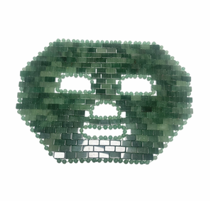 Masque facial artisanal en aventurine verte, outils de soin de la peau - Product Image 4