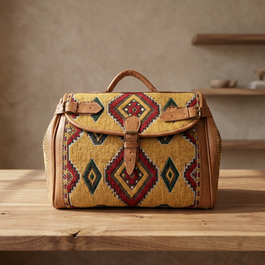 Bolsa de Viaje de Cuero Genuino de Alta Calidad, Clásica, de Lujo, Moderna, Unisex, con Asa Suave y Cierre Integrado - Product Image 3