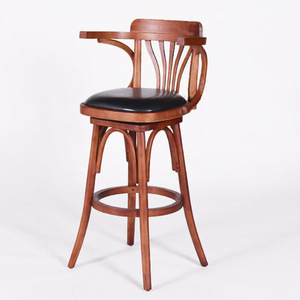 Taburete de <span class=keywords><strong>Bar</strong></span> de Madera de Lujo Británico, Muebles Modernos para el Hogar y Cafeterías, Taburete Alto de <span class=keywords><strong>Bar</strong></span>, Venta al por Mayor, Taburete de <span class=keywords><strong>Bar</strong></span> Clásico - Product Image 4