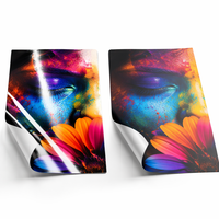 Rouleau de vinyle adhésif en PVC blanc imprimable Eco-Solvent Matériau d'affiche amovible brillant/mat avec colle auto-adhésive permanente