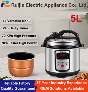 Cuisinière intelligente multifonctionnelle en acier inoxydable programmable pour usage domestique, cuisinière à pression électrique, fonctionnement à une touche - Product Image 1