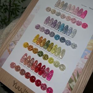YUUJA Set de 32 Colores de Esmalte de Uñas en Gel con Brillo Reflectante, Esmalte de Uñas en Gel UV con Diamantes Brillantes, Kit de Arte de Uñas para Salón de Belleza - Product Image 5