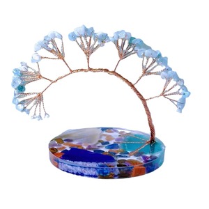 Base de Resina con Forma de Árbol de Cristal, 8.5-9 cm, Redonda, Decoración para el Hogar, Regalo para Parejas, Colegas, Amigos - Product Image 2