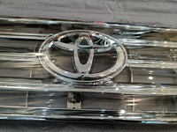 Calandre avant chromée pour bus Toyota Coaster, en plastique ABS chromé, avec emblème, pièces de rechange OEM