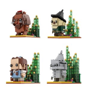 Funbuild Wizard of Oz tòa nhà khối thiết lập sư tử Dorothy Gale tin woodman/tin người đàn ông bù nhìn mô hình brickeadz gạch đồ chơi - Product Image 3