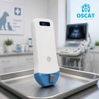 Système d'échographie sans fil OSCAT, sonde double micro-convexe linéaire, scanner vétérinaire, guide d'aiguille, imagerie haute résolution, CE