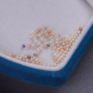 Zhuji Wholesale Freshwater Pearl <b>Powder</b> Beads Small White and Purple Particles Non-Porous Raw Materials <b>Pink</b> Colored Pearls - Product Image 4