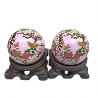 Boules de Baoding en métal de luxe chinoises, boules de massage anti-stress, jouet d'exercice pour les mains, cadeau de Noël, personnalisable