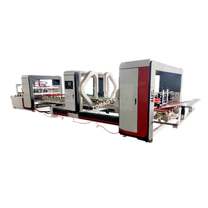 เครื่องทำกาวกล่องกระดาษลูกฟูกอัตโนมัติเครื่องทำกาวกล่องกระดาษลูกฟูก - Product Image 1