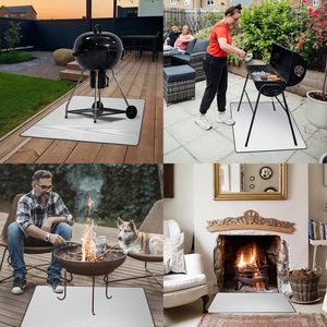 Tapis de <span class=keywords><strong>sol</strong></span> multifonctionnel ignifuge pour barbecue, isolation thermique, <span class=keywords><strong>protection</strong></span> pour brasero et poêle à <span class=keywords><strong>bois</strong></span> - Product Image 6