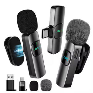 Micrófono Lavalier inalámbrico magnético 3 en 1 mejorado para iPhone/Android/ordenador-Mini micrófono con clip de cuello ajustable - Product Image 1