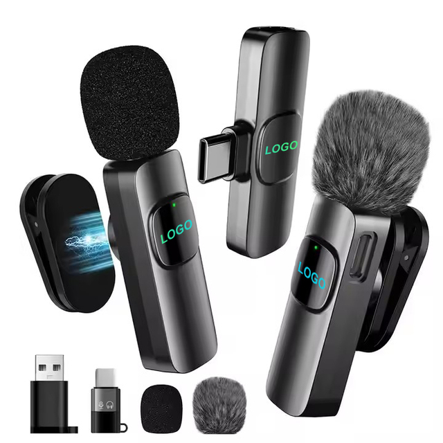 Upgraded 3IN1 Magnetic Wireless Lavalier Microphone for IPhone/Android/Computer - Mini Microphone with an Adjustable Collar Clip