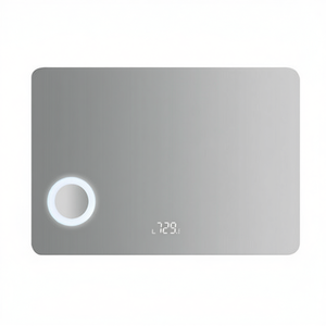 Miroir LED Vanitas Line 100x70 cm, 5 mm d'épaisseur, avec éclairage circulaire, pour salle de bain - Product Image 2