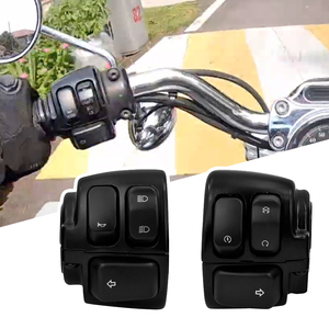 Motorcycle 1" 25mm <b>V</b>-<b>Bar</b> Handlebar Control Switch Assembly For Harley Softail Dyna Sportster Left Right Hand - Product Image 2