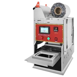 เครื่องซีลถาดอาหารเชิงพาณิชย์ เครื่องซีลถาดอาหารแบบตั้งโต๊ะ เครื่องซีลถาดพลาสติกสำหรับอาหารฟาสต์ฟู้ด - Product Image 1