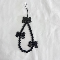 Chaîne de téléphone à pendentif en forme d'ours rose INS avec perles pour iPhone, cordon de suspension tendance pour femmes, cordon anti-perte, bijou, breloque, sangle, cadeau