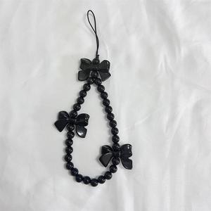 Chaîne de téléphone à pendentif en forme d'ours rose INS avec perles pour <span class=keywords><strong>iPhone</strong></span>, cordon de suspension tendance pour femmes, cordon anti-perte, bijou, breloque, sangle, cadeau - Product Image 6