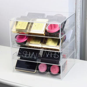 आंखों की छाया ड्रेसर पाउडर के लिए कस्टम पारदर्शी ऐक्रेलिक आयताकार भंडारण बॉक्स-कॉस्मेटिक भंडारण दराज - Product Image 6