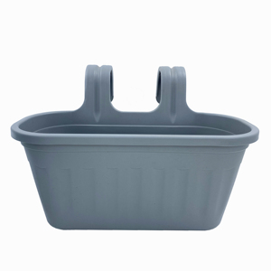 Jardín al aire libre oval colgante <span class=keywords><strong>de</strong></span> plástico <span class=keywords><strong>maceta</strong></span> <span class=keywords><strong>de</strong></span> flores ollas para barandillas balcón - Product Image 5